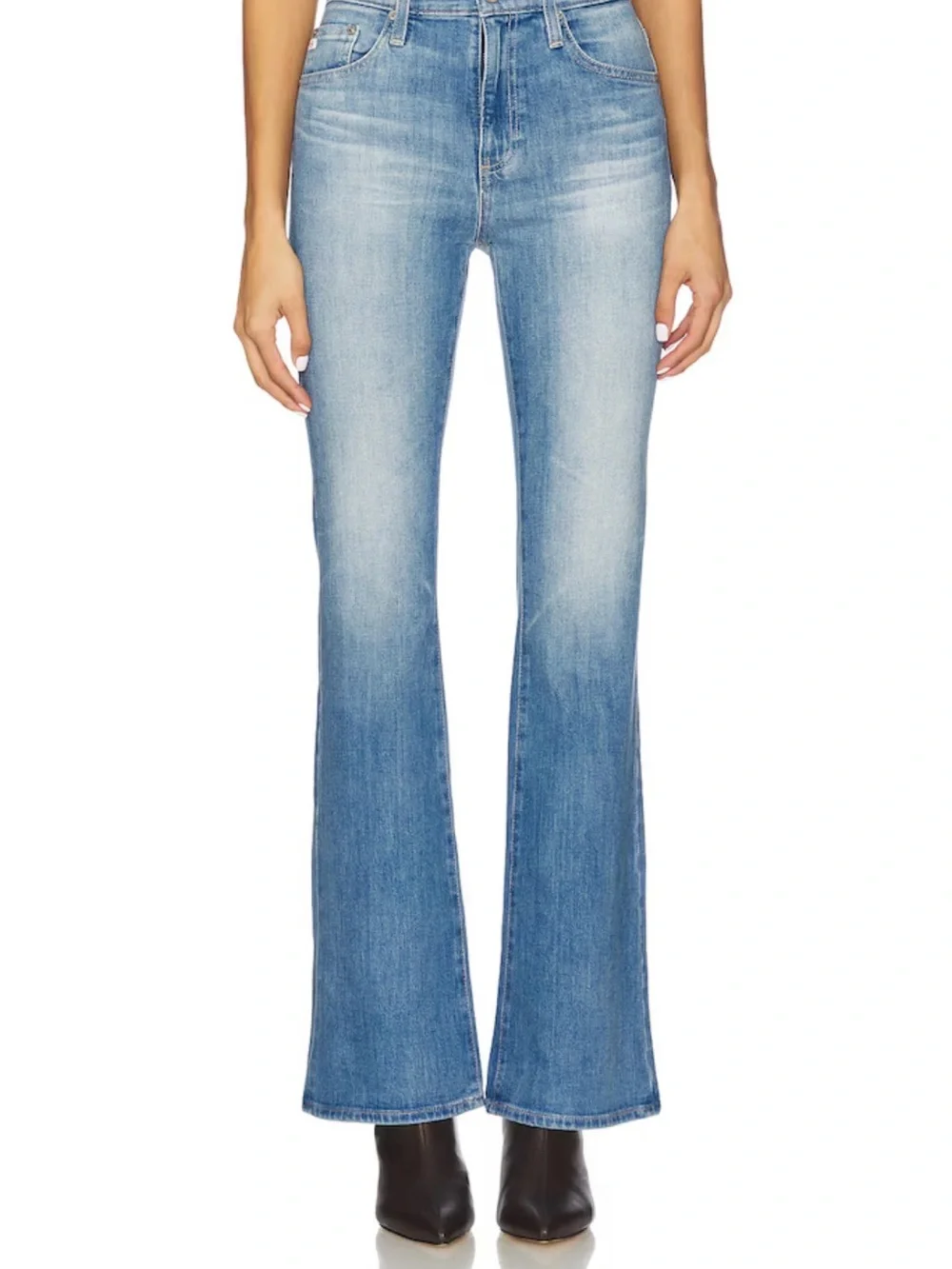 AG Adriano Goldschmied Light Blue Boot Cut Jeans 27x32 - Picture 1 of 10
